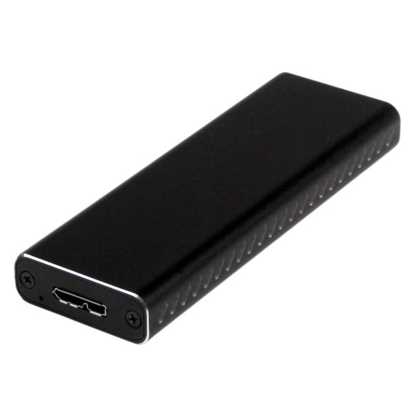 StarTech.com M.2 SSD Behuizing voor M.2 SATA SSDs - USB 3.0 (5Gbps) met UASP - Externe M.2 SSD Behuizing - Aluminum (SM2NGFFMBU33)