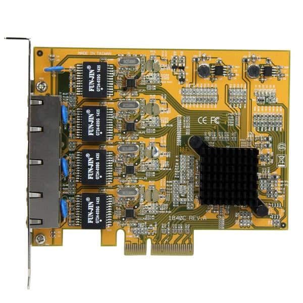 StarTech.com 4-Poort PCI Express gigabit netwerk adapter kaart Quad Port PCIe Gigabit NIC (ST1000SPEX43)