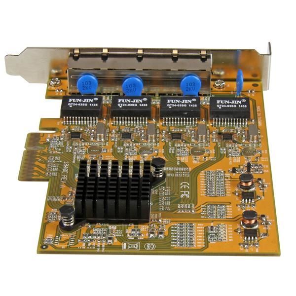 StarTech.com 4-Poort PCI Express gigabit netwerk adapter kaart Quad Port PCIe Gigabit NIC (ST1000SPEX43) StarTech.com 4-Poort PCI Express gigabit netwerk adapter kaart Quad Port PCIe Gigabit NIC