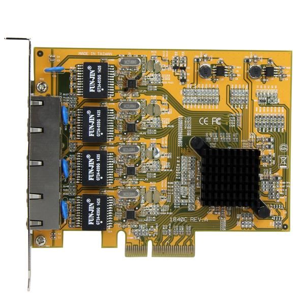StarTech.com 4-Poort PCI Express gigabit netwerk adapter kaart Quad Port PCIe Gigabit NIC (ST1000SPEX43) StarTech.com 4-Poort PCI Express gigabit netwerk adapter kaart Quad Port PCIe Gigabit NIC