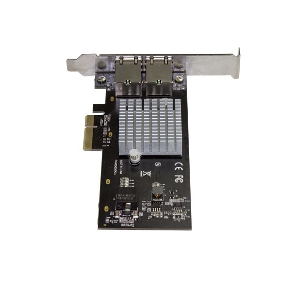 StarTech.com Dual Port 10G PCIe Netwerk Adapter Kaart, Intel-X550AT 10GBASE-T & NBASE-T PCI Express Netwerk Interface Adapter 10/5/2.5/1GbE Multi Gigabit Ethernet 5 Speed NIC LAN Kaart