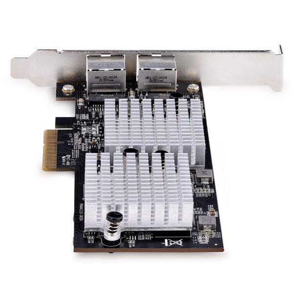 StarTech.com 2-Port 10GbE PCIe Netwerk Adapter Kaart, Netwerk Kaart voor PC/Desktop/Server, Zes Snelheden, PCIe Gigabit Ethernet Kaart met Jumbo Frame Ondersteuning, NIC/LAN Interface Kaart, 10GBASE-T en NBASE-T (ST10GSPEXNDP2)