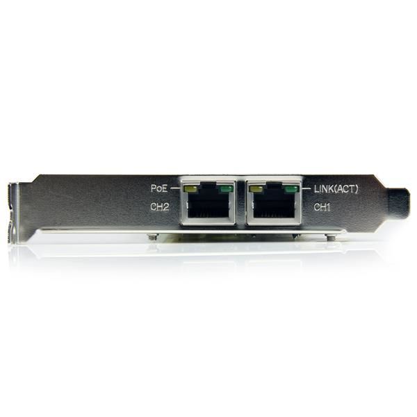 StarTech.com Dual Port PCI Express Gigabit Ethernet PCIe-netwerkkaart adapter PoE/PSE (ST2000PEXPSE)