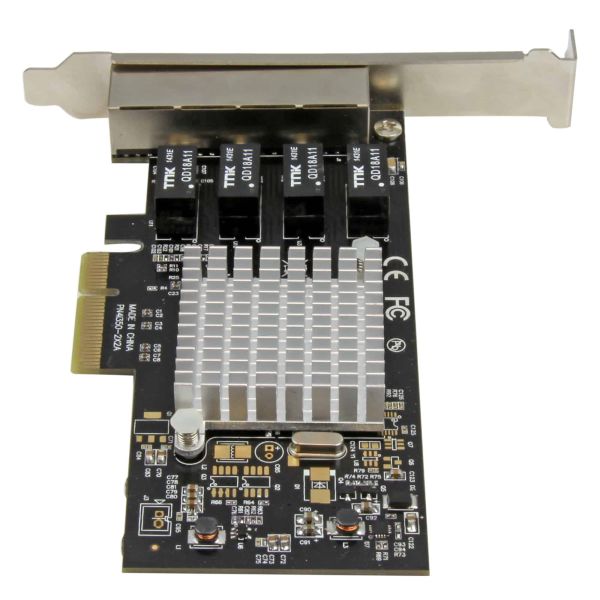 StarTech.com 4 poorts gigabit ethernet netwerkkaart PCI Express Intel 1350 NIC (ST4000SPEXI)