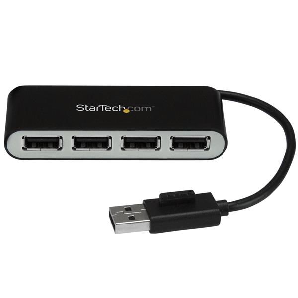 StarTech.com 4-poorts draagbare USB 2.0 hub met geïntegreerde kabel (ST4200MINI2)