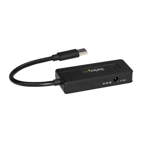StarTech.com 4 Port USB 3.0 Hub SuperSpeed met Fast Charge, Portable USB 3.2 Gen 1 Type-A Laptop/Desktop Hub, USB Bus Power/Self Powered voor High Performance, Mini/Compact (ST4300MINI)