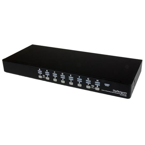 StarTech.com 16-poort 1U-Rack USB KVM-switch met OSD en Bekabeling (SV1631DUSBUK)
