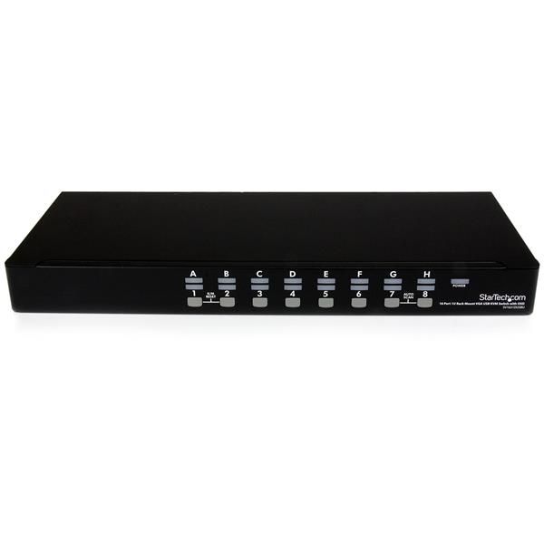 StarTech.com 16-poort 1U-Rack USB KVM-switch met OSD en Bekabeling (SV1631DUSBUK)