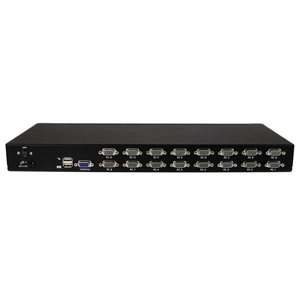 StarTech.com 16-poort 1U-Rack USB KVM-switch met OSD en Bekabeling (SV1631DUSBUK)
