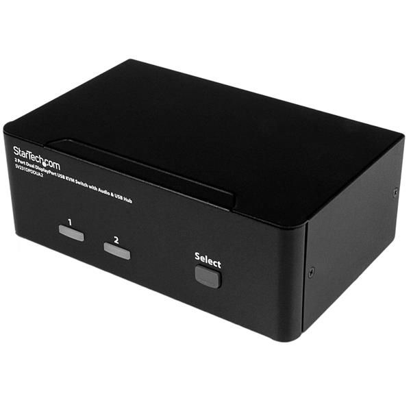 StarTech.com 2 poorts DisplayPort dual-monitor KVM switch 4K 60Hz (SV231DPDDUA2) StarTech.com 2 poorts DisplayPort dual-monitor KVM switch 4K 60Hz (SV231DPDDUA2)