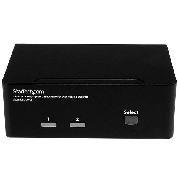 StarTech.com 2 poorts DisplayPort dual-monitor KVM switch 4K 60Hz (SV231DPDDUA2)