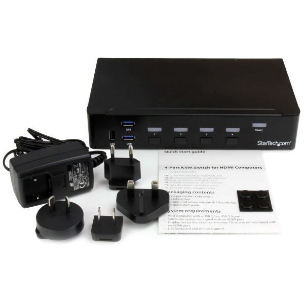 StarTech.com 4-Poorts HDMI KVM Switch USB 3.0 1080p (SV431HDU3A2)