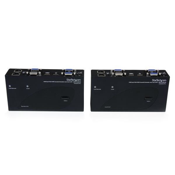 StarTech.com USB 2x VGA via Cat5 KVM Console Verlenger 200m (SV565DUTPU)