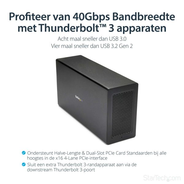 StarTech.com Thunderbolt 3 PCIe uitbreiding chassis met DisplayPort - PCIe x16 (TB31PCIEX16)