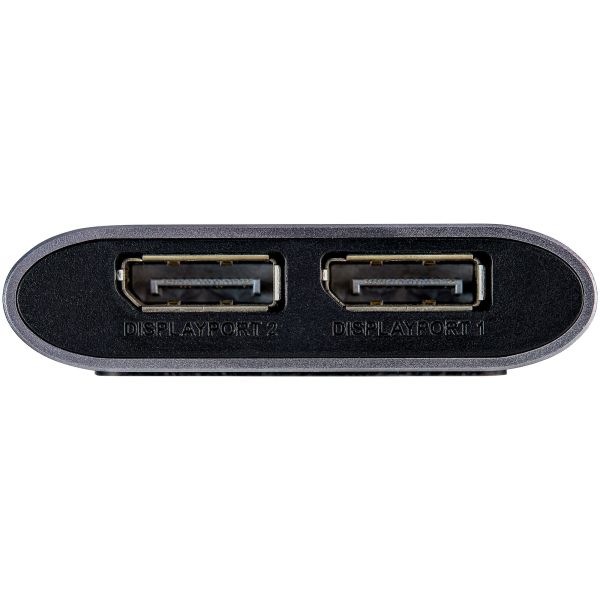 StarTech.com Thunderbolt 3 naar Dual DisplayPort Adapter DP 1.4 Dual 4K 60Hz of Single 8K/5K Thunderbolt 3 naar DP Adapter TB3 naar 2x DisplayPort Monitor Video Display Adapter Mac/Windows (TB32DP14)