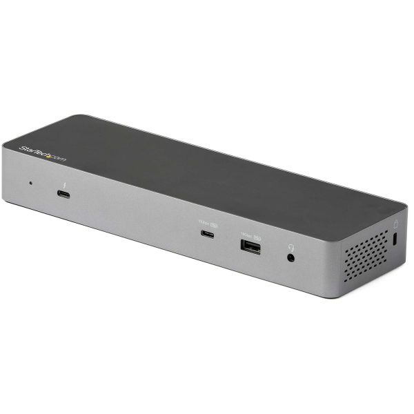 StarTech.com Thunderbolt 3 Dock met USB-C Host Compatibiliteit - Dual 4K 60Hz DisplayPort 1.4 en Dual HDMI 2.0 - Single 8K - TB3/USB-C Laptop Docking Station - 96W PD, 5xUSB - 10Gbps (TB3CDK2DHUE)