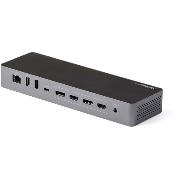 StarTech.com Thunderbolt 3 Dock met USB-C Host Compatibiliteit - Dual 4K 60Hz DisplayPort 1.4 en Dual HDMI 2.0 - Single 8K - TB3/USB-C Laptop Docking Station - 96W PD, 5xUSB - 10Gbps (TB3CDK2DHUE)