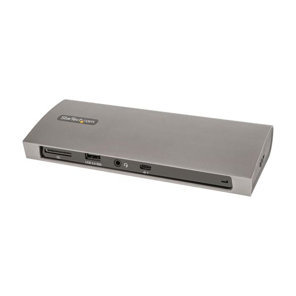 StarTech.com Thunderbolt 4 Dock, 96W Power Delivery, Single 8K/Dual Monitor 4K 60Hz, 3xTB4/USB4 ports, 4xUSB-A, SD, GbE, Thunderbolt 4 Docking Station voor Windows of TB3 MacBook, 0.8m Kabel (TB4CDOCKUE)