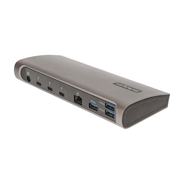 StarTech.com Thunderbolt 4 Dock, 96W Power Delivery, Single 8K/Dual Monitor 4K 60Hz, 3xTB4/USB4 ports, 4xUSB-A, SD, GbE, Thunderbolt 4 Docking Station voor Windows of TB3 MacBook, 0.8m Kabel (TB4CDOCKUE)
