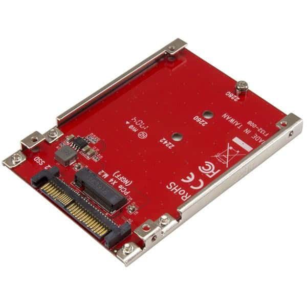StarTech.com M.2 schijf naar U.2 (SFF-8639) host adapter voor M.2 PCIe NVMe SSDs (U2M2E125) StarTech.com M.2 schijf naar U.2 (SFF-8639) host adapter voor M.2 PCIe NVMe SSDs (U2M2E125)