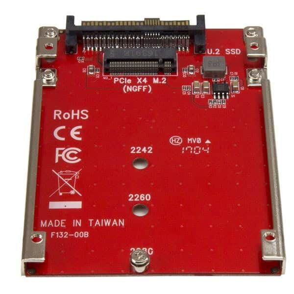 StarTech.com M.2 schijf naar U.2 (SFF-8639) host adapter voor M.2 PCIe NVMe SSDs (U2M2E125)