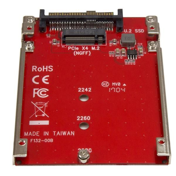 StarTech.com M.2 schijf naar U.2 (SFF-8639) host adapter voor M.2 PCIe NVMe SSDs (U2M2E125) StarTech.com M.2 schijf naar U.2 (SFF-8639) host adapter voor M.2 PCIe NVMe SSDs (U2M2E125)