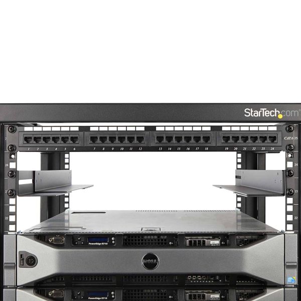 StarTech.com 1U 19" Server Rack Rails, Verstelbare Diepte (61 tot 91cm), Universeel 4 Post Rack Mount Rails, Mounting Rail Kit voor Netwerk/Server/UPS Apparatuur, HPE ProLiant Dell PowerEdge (UNIRAILS1UB)