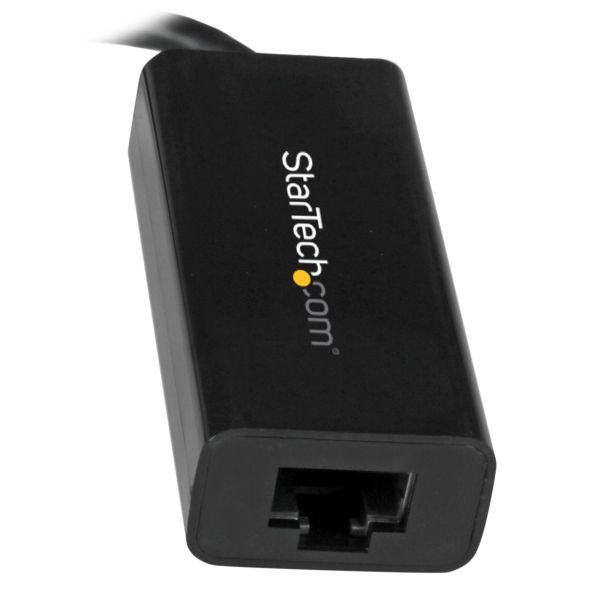 StarTech.com USB-C naar Gigabit Ethernet Adapter, Zwart, Thunderbolt 3 / 4 Compatibel, Windows &amp; Mac , USB Type-C naar RJ45 LAN GbE Netwerkadapter