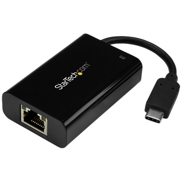StarTech.com USB-C naar Gigabit Ethernet Adapter/Converter met PD 2.0, 1Gbps USB 3.1 Type C naar RJ45/LAN Netwerk met Power Delivery Passthrough Charging, TB3 Compatibel, MacBook Pro/Chromebook (US1GC30PD) StarTech.com USB-C naar Gigabit Ethernet Adapter/Converter met PD 2.0, 1Gbps USB 3.1 Type C naar RJ45/LAN Netwerk met Power Delivery Passthrough Charging, TB3 Compatibel, MacBook Pro/Chromebook (US1GC30PD)