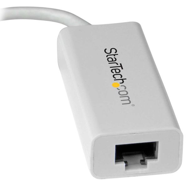 StarTech.com USB-C naar Gigabit Ethernet Adapter, Wit, Thunderbolt 3 / 4 Compatibel, Windows & Mac, USB Type C naar RJ45 LAN Netwerkadapter (US1GC30W) StarTech.com USB-C naar Gigabit Ethernet Adapter, Wit, Thunderbolt 3 / 4 Compatibel, Windows & Mac, USB Type C naar RJ45 LAN Netwerkadapter