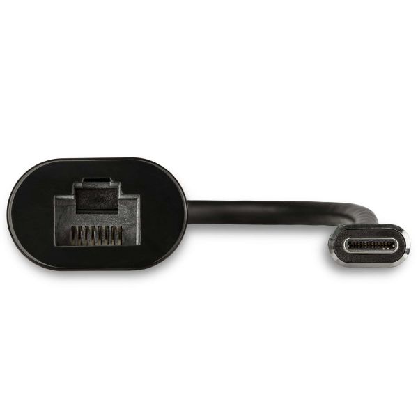 StarTech.com 2.5GbE USB C naar Ethernet Adapter NBASE-T NIC, USB 3.0 Type C 2.5/1 Gigabit/100 Mbps Multi Speed Netwerk, USB 3.1 Laptop naar RJ45/LAN, Thunderbolt 3 Compatibel, MacBook Pro Surface (US2GC30)