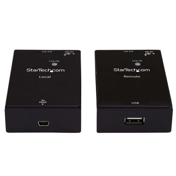 StarTech.com 1-Poorts USB 2.0 over -Cat5 of -Cat6 extender kit 50 m (USB2001EXTV)