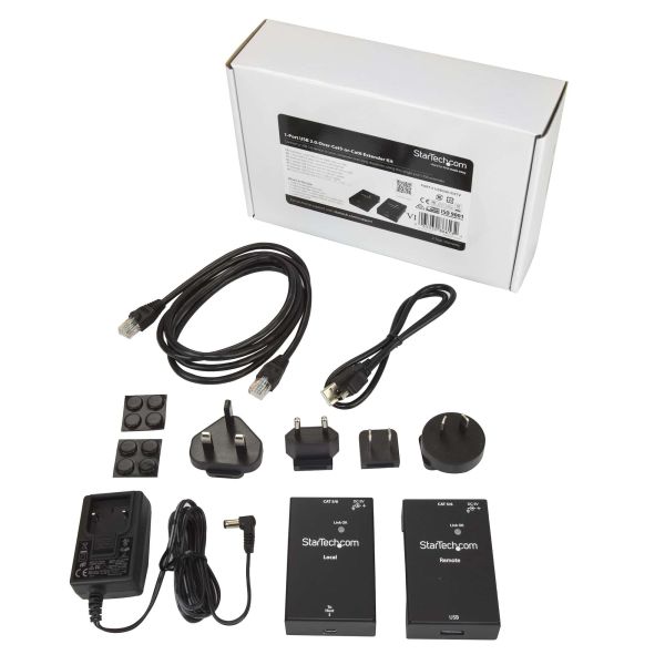 StarTech.com 1-Poorts USB 2.0 over -Cat5 of -Cat6 extender kit 50 m (USB2001EXTV)