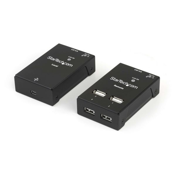 StarTech.com 4-Port USB 2.0 Extender - 40m USB Over Cat5/Cat6 Verlenger - Compacte USB 2.0 Over Ethernet Extender (USB2004EXTV) StarTech.com 4-Port USB 2.0 Extender - 40m USB Over Cat5/Cat6 Verlenger - Compacte USB 2.0 Over Ethernet Extender (USB2004EXTV)