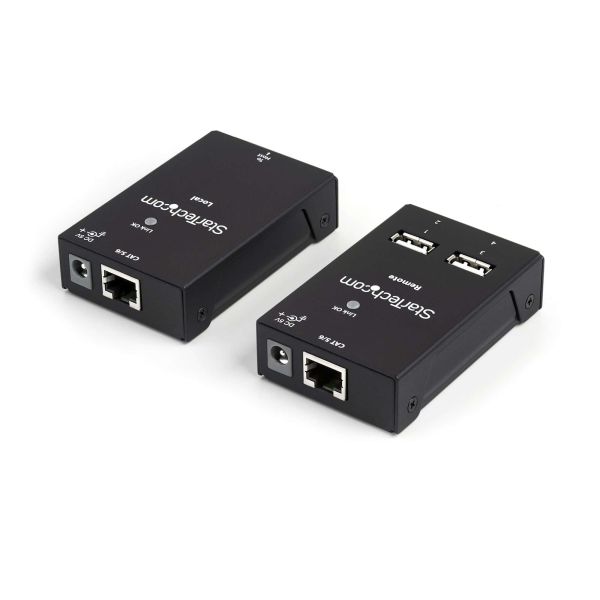StarTech.com 4-Port USB 2.0 Extender - 40m USB Over Cat5/Cat6 Verlenger - Compacte USB 2.0 Over Ethernet Extender (USB2004EXTV)
