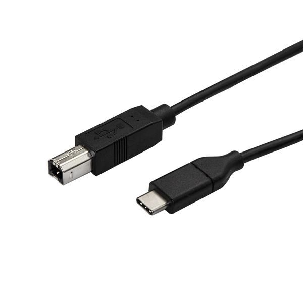 StarTech.com 50cm USB-B naar USB-C Kabel, USB 2.0, Type C naar USB-B Data Transfer Kabel (USB2CB50CM)