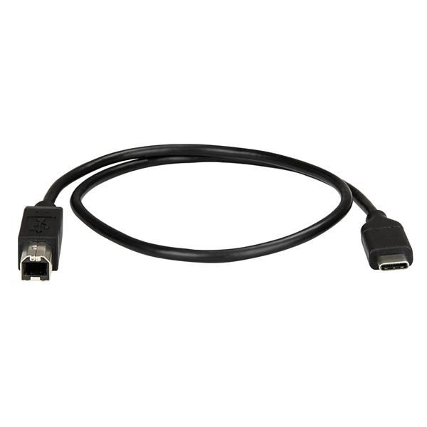 StarTech.com 50cm USB-B naar USB-C Kabel, USB 2.0, Type C naar USB-B Data Transfer Kabel (USB2CB50CM)