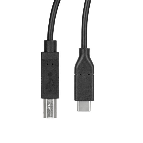 StarTech.com 50cm USB-B naar USB-C Kabel, USB 2.0, Type C naar USB-B Data Transfer Kabel (USB2CB50CM)
