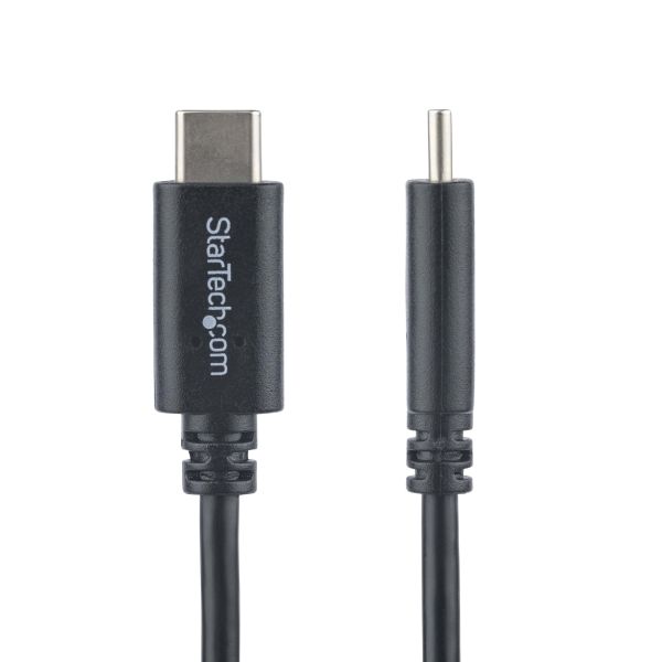StarTech.com 2m USB-C Laadkabel, Charge & Sync, 60W (3A) PD, USB 2.0, Laptop Type C Laadkabel, USB-IF Gecertificeerd - Zwarte USB-C Oplaadkabel (USB2CC2M)