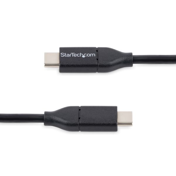 StarTech.com 50cm USB-C Laadkabel, Charge & Sync, 60W (3A) PD, USB 2.0, Laptop Type C Laadkabel - Zwarte USB-C Oplaadkabel