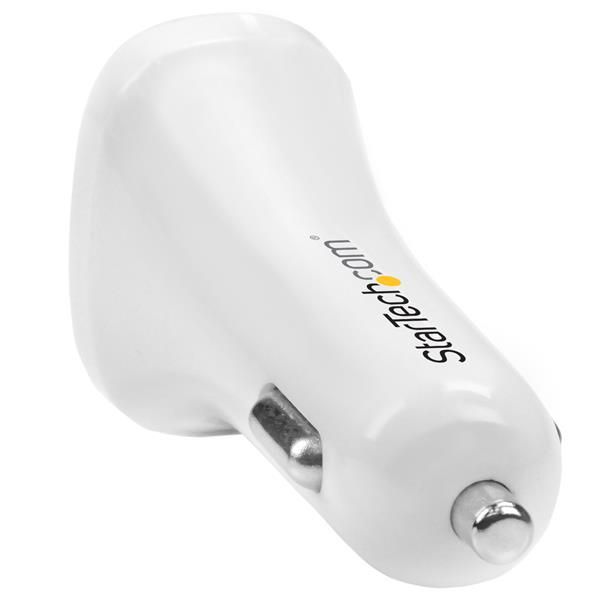 StarTech.com USB2PCARWHS oplader voor mobiele apparatuur Universeel Wit Sigarettenaansteker Auto (USB2PCARWHS)