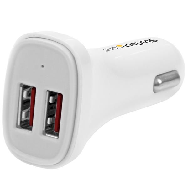 StarTech.com USB2PCARWHS oplader voor mobiele apparatuur Universeel Wit Sigarettenaansteker Auto (USB2PCARWHS)