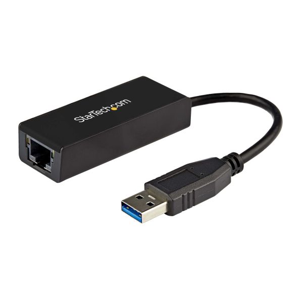 StarTech.com USB 3.0 naar Gigabit Ethernet Adapter voor Windows en Mac - 10/100/1000 NIC Netwerk Converter - USB naar RJ45 Gb Netwerk Adapter voor Laptop en Desktop Computers - USB Bus Powered (USB31000S) StarTech.com USB 3.0 naar Gigabit Ethernet Adapter voor Windows en Mac - 10/100/1000 NIC Netwerk Converter - USB naar RJ45 Gb Netwerk Adapter voor Laptop en Desktop Computers - USB Bus Powered (USB31000S)