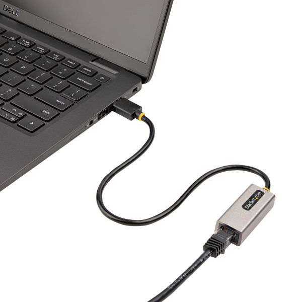 StarTech.com USB 3.0 naar Gigabit Ethernet Network Adapter - 10/100/1000 Mbps, USB naar RJ45, USB 3.0 naar LAN Adapter, USB 3.0 Ethernet Adapter (GbE), 30cm Aangesloten Kabel, Driverless Install (USB31000S2)