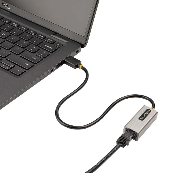StarTech.com USB 3.0 naar Gigabit Ethernet Network Adapter - 10/100/1000 Mbps, USB naar RJ45, USB 3.0 naar LAN Adapter, USB 3.0 Ethernet Adapter (GbE), 30cm Aangesloten Kabel, Driverless Install (USB31000S2)