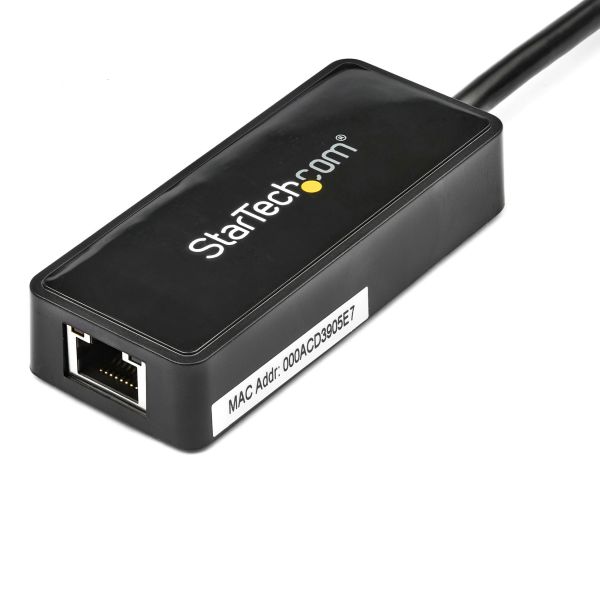 StarTech.com USB 3.0 naar Gigabit Ethernet Adapter, USB 3.0 Netwerkadapter NIC met USB Poort, USB naar RJ45 LAN GbE Adapter, USB Passthrough (USB31000SPTB) StarTech.com USB 3.0 naar Gigabit Ethernet Adapter, USB 3.0 Netwerkadapter NIC met USB Poort, USB naar RJ45 LAN GbE Adapter, USB Passthrough