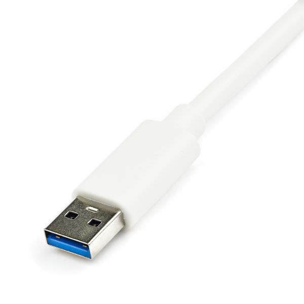 StarTech.com USB 3.0 naar gigabit Ethernet-adapter NIC met USB-poort - wit (USB31000SPTW)