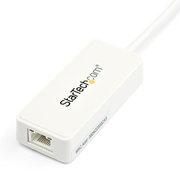 StarTech.com USB 3.0 naar gigabit Ethernet-adapter NIC met USB-poort - wit (USB31000SPTW)