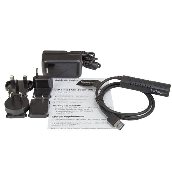 StarTech.com SATA naar USB kabel USB 3.1 (10Gbps) UASP (USB312SAT3)