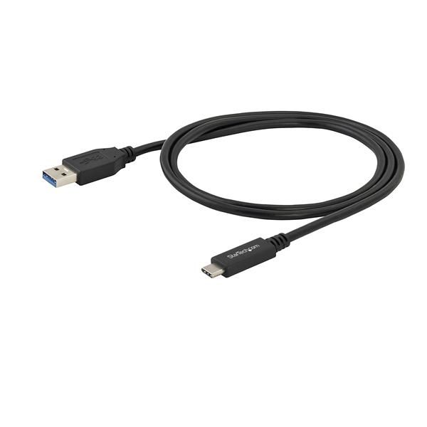 StarTech.com 1m USB-A naar USB-C Oplaadkabel, USB 5Gbps, Charge & Sync, 3A, USB 3.0 - Zwarte USB Oplaadkabel (USB315AC1M)
